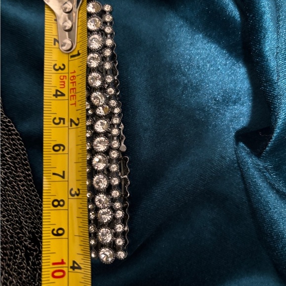 Necklace and Bracelet Set. Pewter tone. SKU 1. - Picture 8 of 10